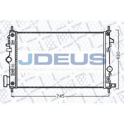 Photo Radiator, engine cooling JDEUS 020M72