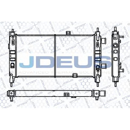 Foto Radiador, refrigeración del motor JDEUS RA0200390