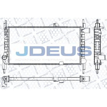 Foto Radiador, refrigeración del motor JDEUS RA0200541