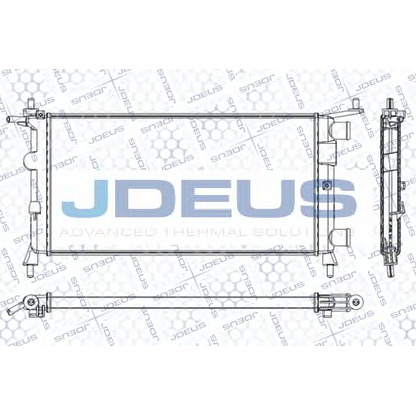 Foto Radiador, refrigeración del motor JDEUS RA0200670