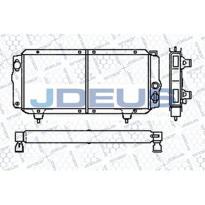 Photo Radiator, engine cooling JDEUS RA0210000