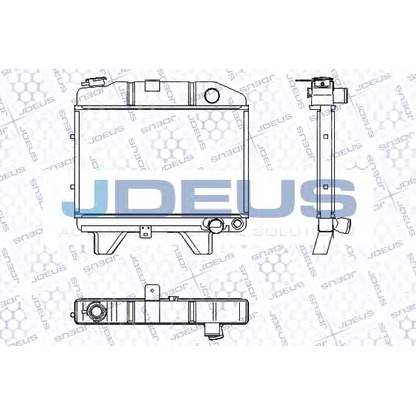 Фото Радиатор, охлаждение двигателя JDEUS RA0210170