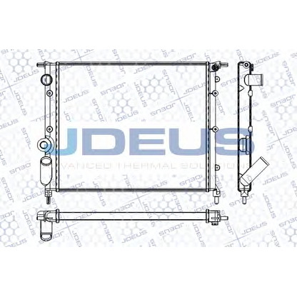 Photo Radiator, engine cooling JDEUS RA0230431