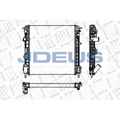 Foto Radiatore, Raffreddamento motore JDEUS RA0230650