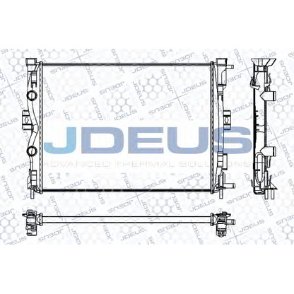 Фото Радиатор, охлаждение двигателя JDEUS RA0230700