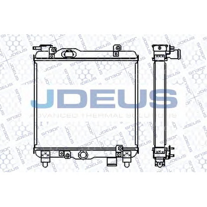 Foto Radiador, refrigeración del motor JDEUS RA0250030