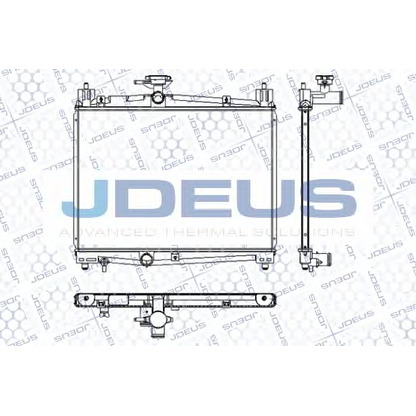 Foto Radiador, refrigeración del motor JDEUS RA0280070