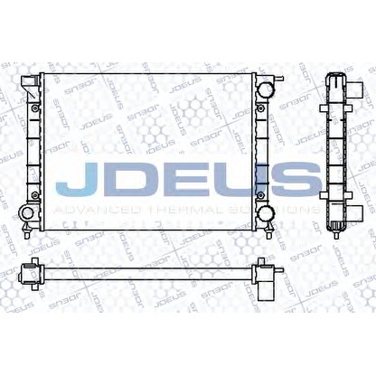 Photo Radiateur, refroidissement du moteur JDEUS RA0300340