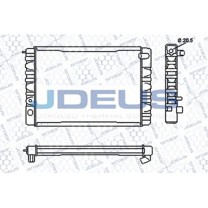 Photo Radiator, engine cooling JDEUS RA0310040