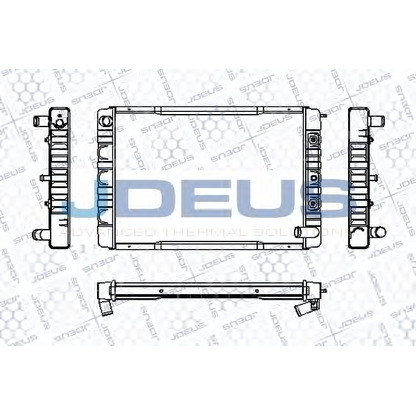 Фото Радиатор, охлаждение двигателя JDEUS RA0310430