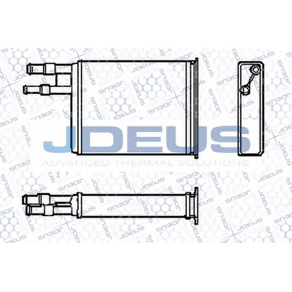 Photo Heat Exchanger, interior heating JDEUS RA2070050