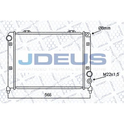 Foto Radiador, refrigeración del motor JDEUS 000V06