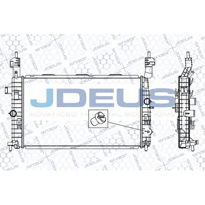 Photo Radiator, engine cooling JDEUS RA0201020