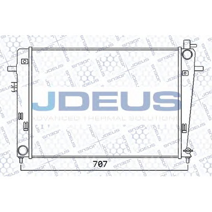 Photo Radiator, engine cooling JDEUS 054M34