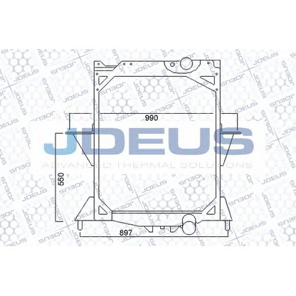 Photo Radiator, engine cooling JDEUS 131M12