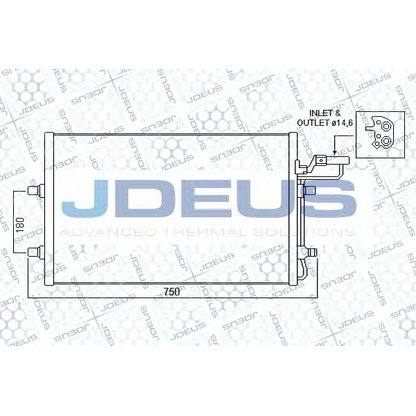 Фото Конденсатор, кондиционер JDEUS 731M14