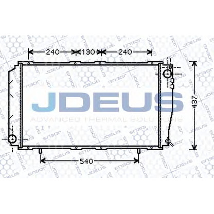 Foto Kühler, Motorkühlung JDEUS 026M03