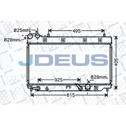 Photo Radiator, engine cooling JDEUS 013M27