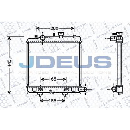 Foto Radiatore, Raffreddamento motore JDEUS 016M30