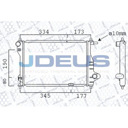 Foto Radiador, refrigeración del motor JDEUS 056M11