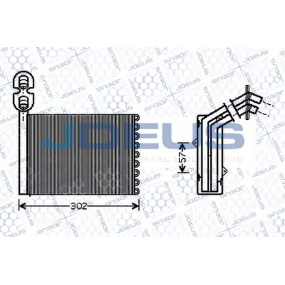 Photo Heat Exchanger, interior heating JDEUS 212M09