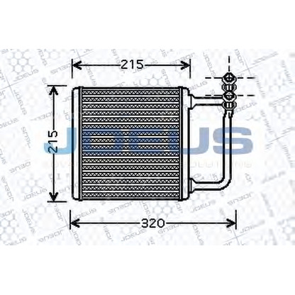 Photo Heat Exchanger, interior heating JDEUS 217M47