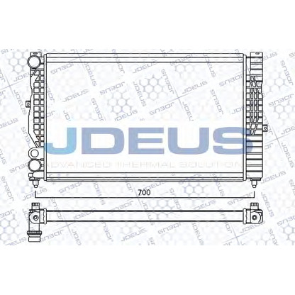 Foto Radiador, refrigeración del motor JDEUS 001M20