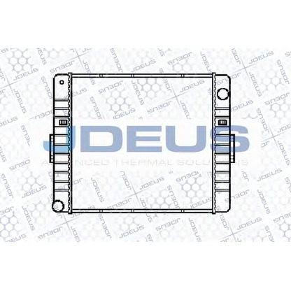 Фото Радиатор, охлаждение двигателя JDEUS 114M09