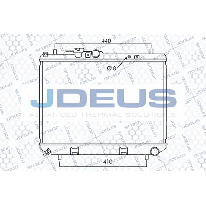 Photo Radiator, engine cooling JDEUS 009M05