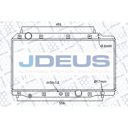 Photo Radiator, engine cooling JDEUS 013M32