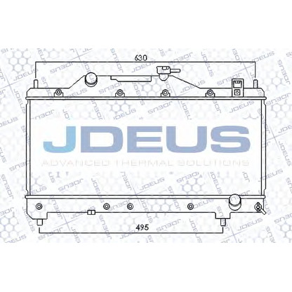 Фото Радиатор, охлаждение двигателя JDEUS 028M36
