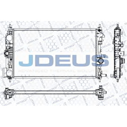 Photo Radiator, engine cooling JDEUS RA0201030