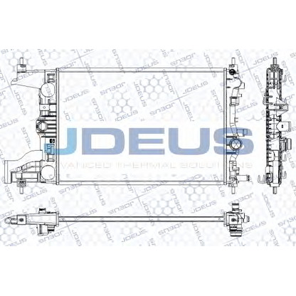 Foto Radiador, refrigeración del motor JDEUS RA0201040