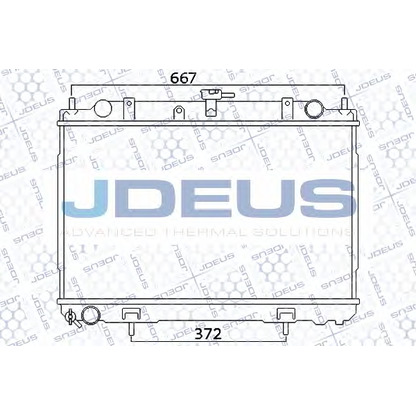 Foto Radiador, refrigeración del motor JDEUS 019M65