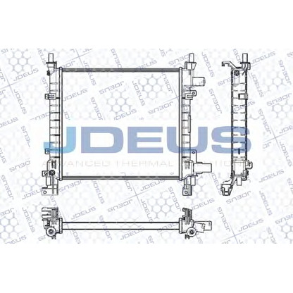 Foto Radiador, refrigeración del motor JDEUS RA0121001