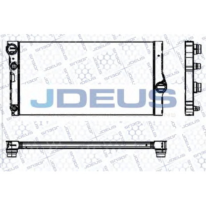 Фото Радиатор, охлаждение двигателя JDEUS 005M31