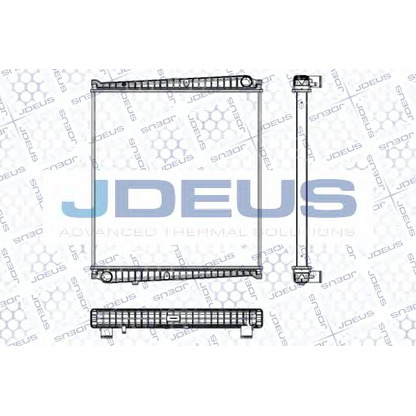 Фото Радиатор, охлаждение двигателя JDEUS RA1230921
