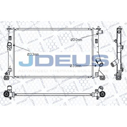 Foto Kühler, Motorkühlung JDEUS 016M38