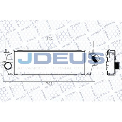 Foto Radiador de aire de admisión JDEUS 823M39A