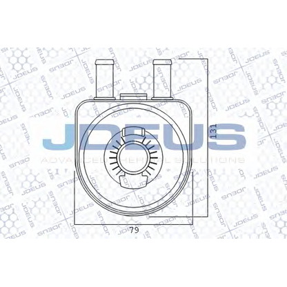 Foto Radiador de aceite, aceite motor JDEUS 407M21A