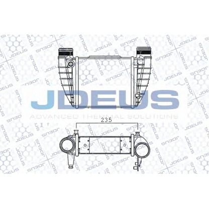 Zdjęcie Chłodnica powietrza doładowującego JDEUS 801M29A