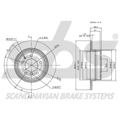 Foto Bremsscheibe sbs 1815201523