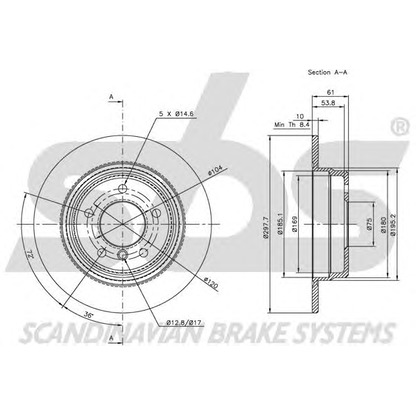 Foto Bremsscheibe sbs 1815201537