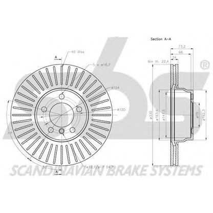 Foto Bremsscheibe sbs 1815201596