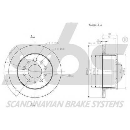 Foto Bremsscheibe sbs 1815201944