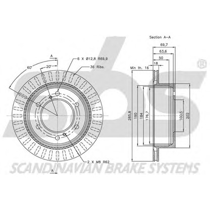 Photo Brake Disc sbs 1815202266