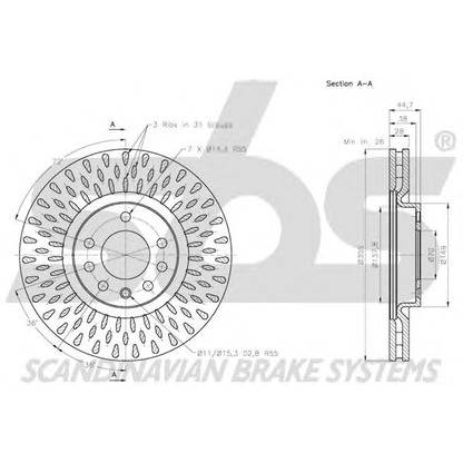 Foto Disco de freno sbs 1815202353