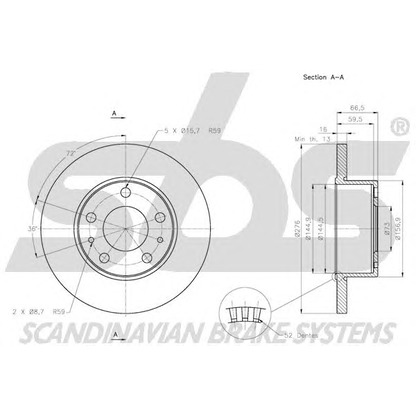 Foto Bremsscheibe sbs 1815202354