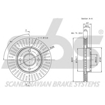 Photo Disque de frein sbs 1815202533