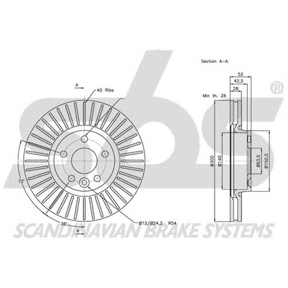 Foto Disco de freno sbs 1815202573